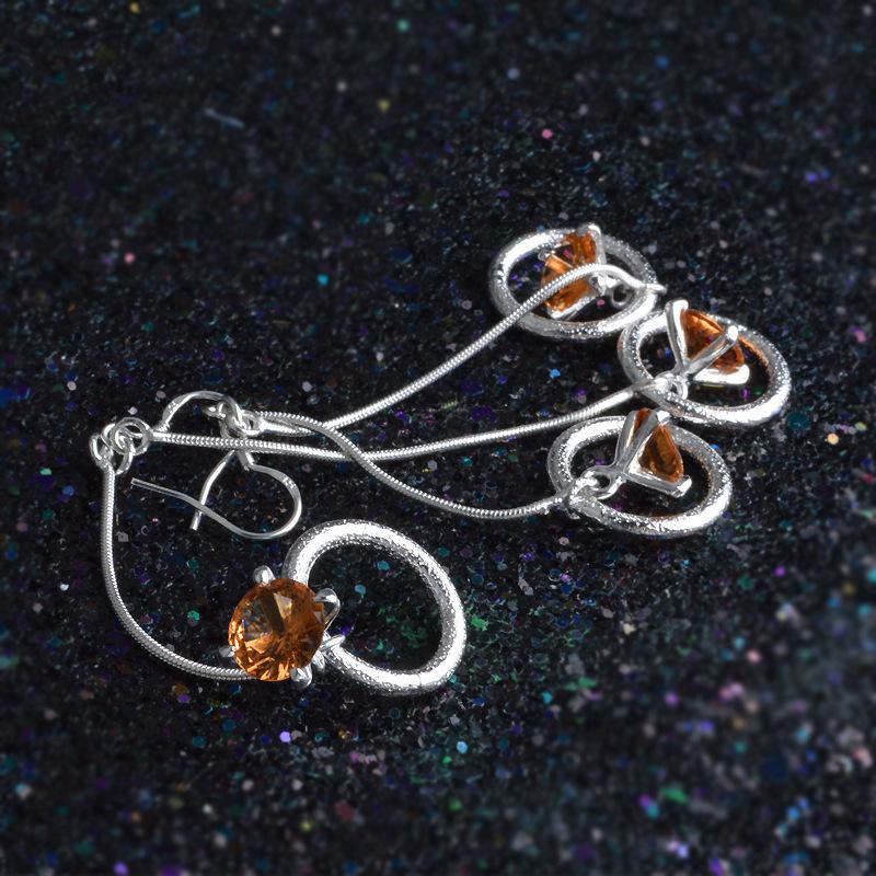 Selling Jewelry Sterling Silver 925 Earrings Crystal Zircon Earrings For Women Weddings Gift