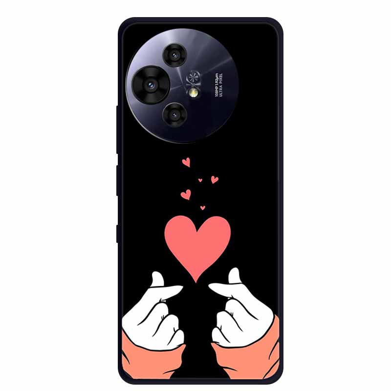 Coque For TCL 50 Pro NxtPaper 5G Case Shockproof Black Silicone Soft TPU Back Cover For TCL 50 Pro NxtPaper Phone Case Cartoon