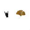 Rock Hand Gesture Sculpture Creative Finger Statue for Apartment Bedroom Restaurant Decor with