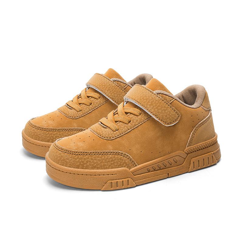 Children's School Little White Shoes 2025 Boys Korean Version of Fashion Personalized Breathable Shoes Medium Older Children Girls Outdoor Board Shoes