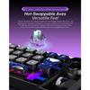 Hot Swap Bluetooth/2.4G/Kabelgebundene Mechanische Gaming-Tastatur mit Roller-Joystick für Win/Mac Programmierbare Hintergrundbeleuchtete Gaming-Tastatur