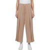 Pleated Lace-Up Mid-Rise Versatile Casual Pants Women Bottoms KU5379