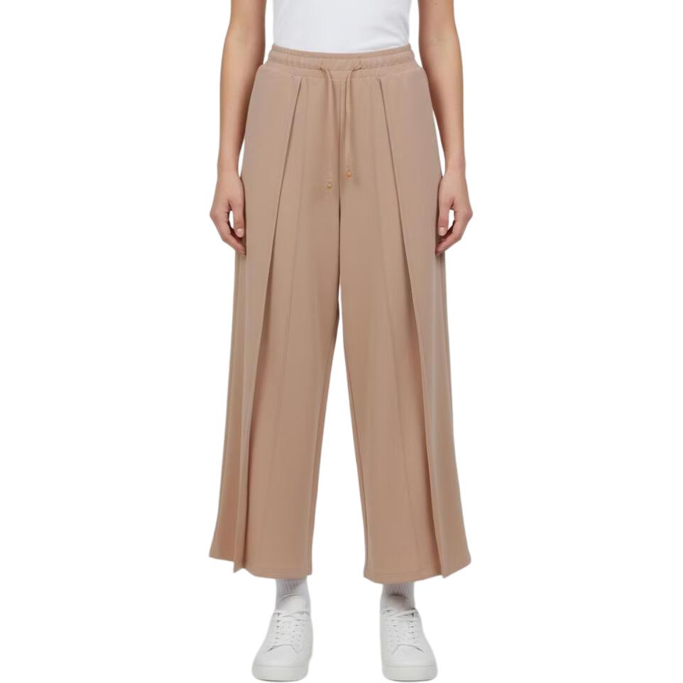 Adidas Pleated Lace-Up Mid-Rise Versatile Casual Pants Women bottoms KU5379 S