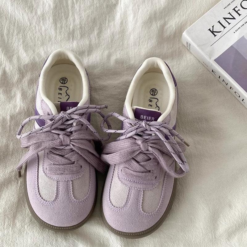 Versatile casual sports shoes platform sports board shoes women's autumn 2025 new retro niche moral training shoes women