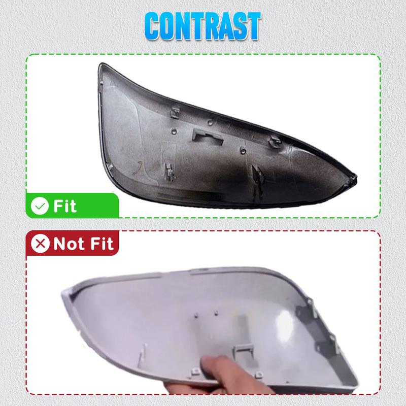 Car Rearview Mirror Cover Cap Black For Toyota RAV4 2013 2014 2015 2016 2017 2018  1/2PCS