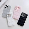 Kawaii Simple Love Tartan Pattern Leather Case For Oppo Find X8 X8s X9 Pro Plus Ultr Full Camera Lens Protection Back Case Cover