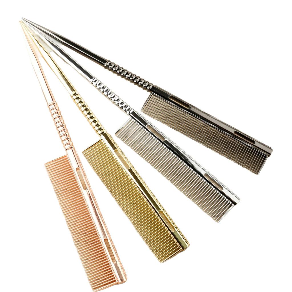 Hair Cutting Comb Professional Perm and Dyeing Tip Tail Comb Medium and Short Hair Comb Cutting Comb Pick Needle Comb