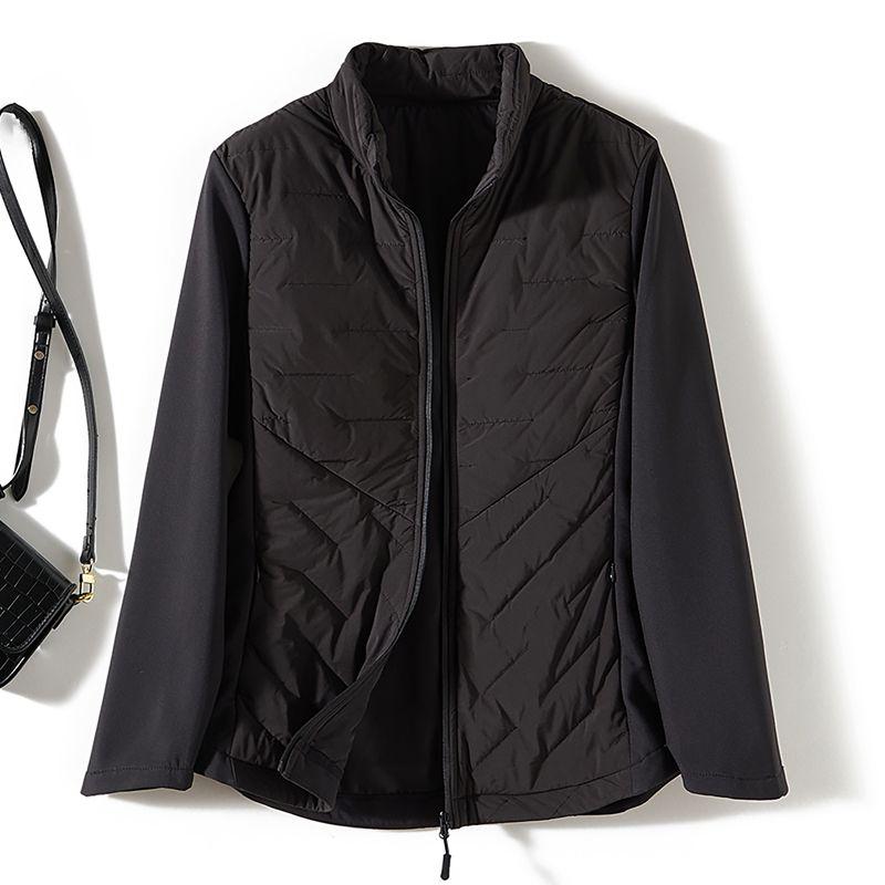 

Экспорт ежедневного заказа! Нейтральная Способная Девочка Маленький Воротник-стойка Темный Карман Хлопковая Клетка Прессованная Хлопковая Подкладка Одежда Стройнящее Осенне-зимнее Пальто Black 4XL