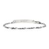 SEWNSWEN SILVER HAMMERED TAG CHAIN BRACELET