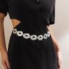 Fashionable Irregular Circle Waist Chain Necklace With Adjustable Metal Chain For Women Grunge And Steampunk Style