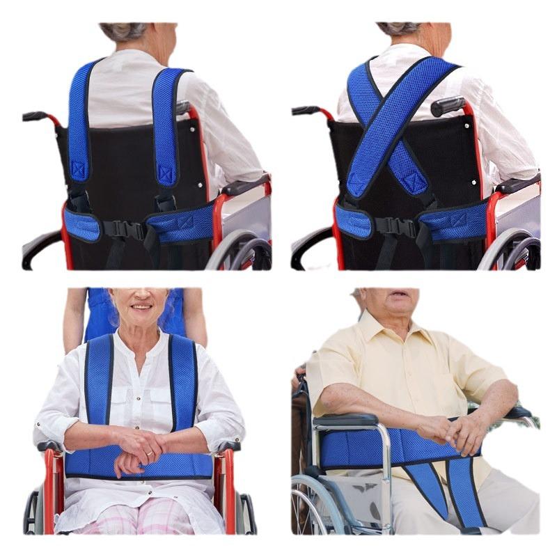 Breathable Mesh Anti-Fall Waistband for Elderly Wheelchair Support