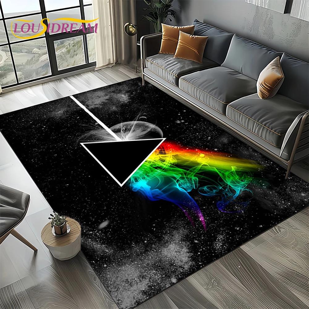 

3D Pink F-Floyd Rock Band Music Carpet Rug for Home Living Room Bedroom Sofa Doormat Decor,kid Play Area Rug Non-slip Floor Mat 40x60cm