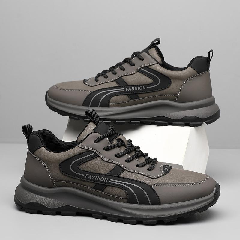 Men's shoes soft-soled leather shoes men's sports and leisure shoes young men's travel shoes dad shoes tide 2025