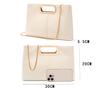 MUDUO 3-Way Clutch Bag for Women, Handbag, Crossbody Bag, Shoulder Bag, Fashionable Large Party Bag for Weddings, School Events, etc. (Ivory)