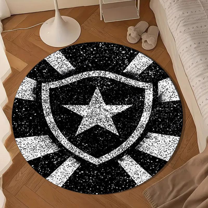 1PC rug Botafogo Football Club Round mat Home Decor, Chair rug For livingroom,Bedroom, doormat home decor Birthday Gift Christmas Gifts