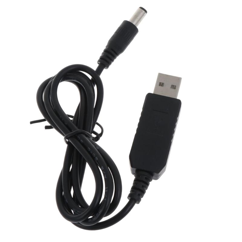 USB Power Boost Line Voltage Step Up Adapter Cable USB 5V To DC 9V 5.5x2.1mm Connector Converter for Wireless Router