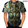 Pánská módní trička s rytířským potiskem 3D celoplošný potisk brnění Cosplay kostýmová trička