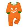 Family Matching Halloween Print Pajama Set Long Sleeve Raglan Top and Straight Leg Pants