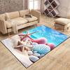 Starfish shells beach landscape Carpet for Living Room Bedroom Bedside Floor Mat Cloakroom Children Playing Mat Area Rug