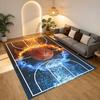 Basketball Fire Living Room Nonslip Area Rug Soft Carpet For Bedroom Game Playroom Sofa Office Home Decor Doormat Christmas Gift C92630
