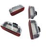 4x PCS White&Red LED Courtesy Door Light for VW EOS Golf&GTi Jetta Passat CC Polo Scirocco Seat Alhanmbra PORSCHE CAYENNE