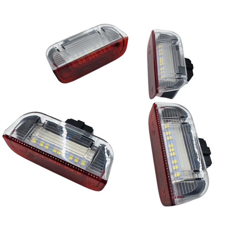 4x PCS White&Red LED Courtesy Door Light for VW EOS Golf&GTi Jetta Passat CC Polo Scirocco Seat Alhanmbra PORSCHE CAYENNE