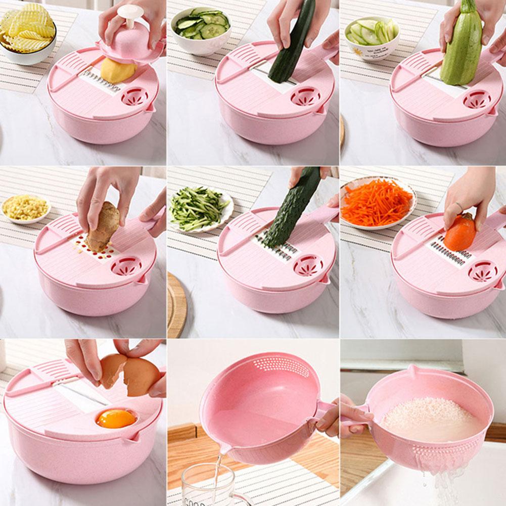 Multifunctional Vegetable Chopper Carrots Potatoes Manual Cut Shred Slicer Radish Rasp Kitchen Accessories Vegetable Cutter