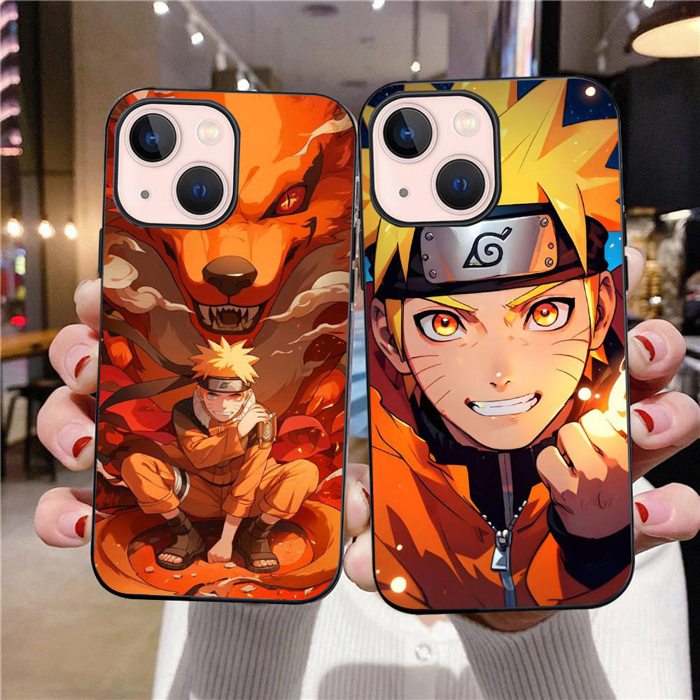 B-34 Naruto Černé pouzdro pro Samsung S24 S23 S22 S21 S20 FE S10 Lite Ultra S7 S8 S9 Plus A05S A11 A12 A13 A15 A22 A24 A25 A32 A52 A71 5G