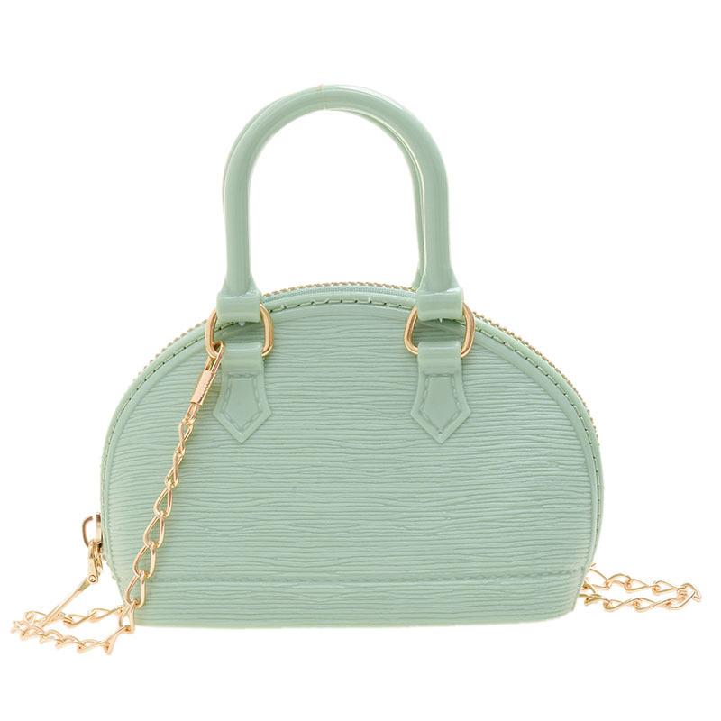 Mini jelly bag hand bag women's small bag new shell bag crossbody change bag candy color women's bag