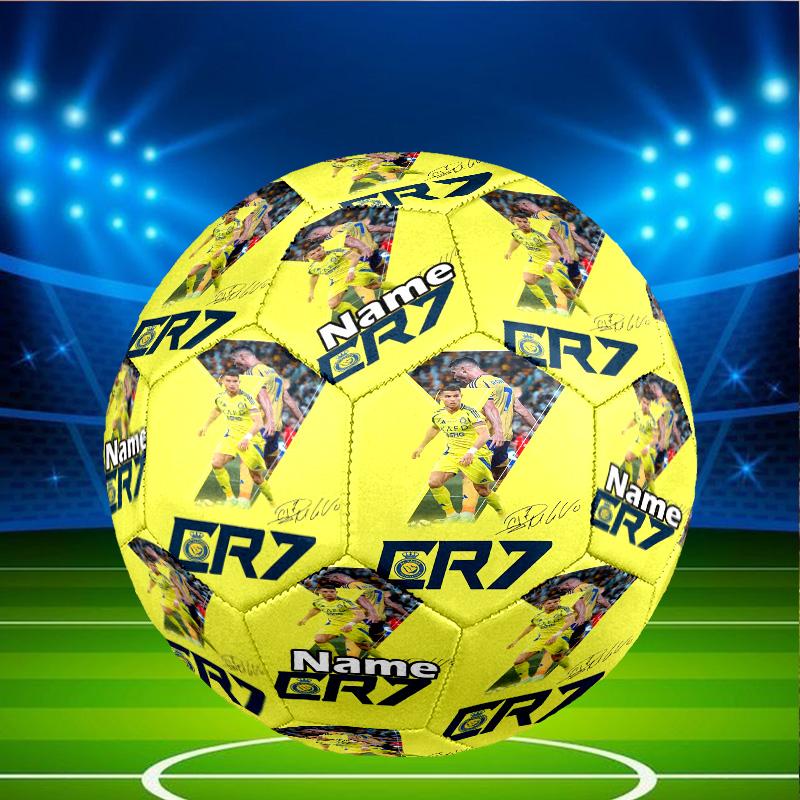 Custom Name Personalized Cristiano Ronaldo-A Print Size 5 Soccer Ball Training & Match Football, for Team, Kicking, Gift for Football Enthusiasts