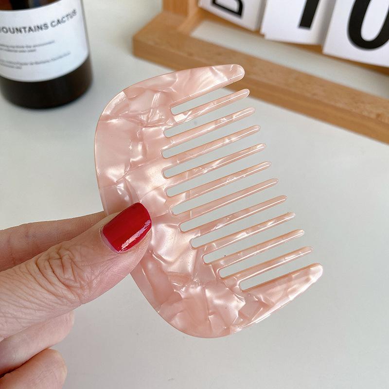 Acetate Small Hair Comb Anti-static Scalp Massage Hair Brush Hairdressing Colorful Hairdress Salon Styling Traveling Accessories