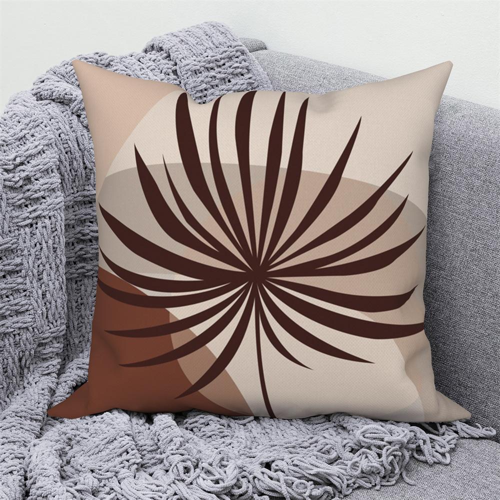 Pillowcase Decoration Home Office Car Abstract Branches and Leaves Nordic Curved  Sofa Cushion Cover