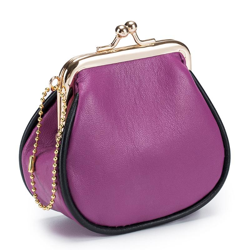 

New retro literary women s change bag, genuine leather creative handmade mini storage coin change bag