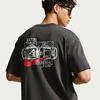 Sportswear T Shirts Men's Coal Black Crew Neck Moderate