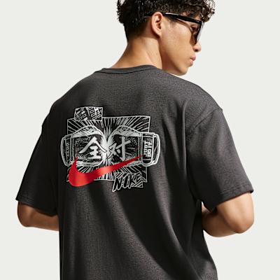 Nike Sportswear T Shirts Men s Coal Black Crew Neck Moderate M
