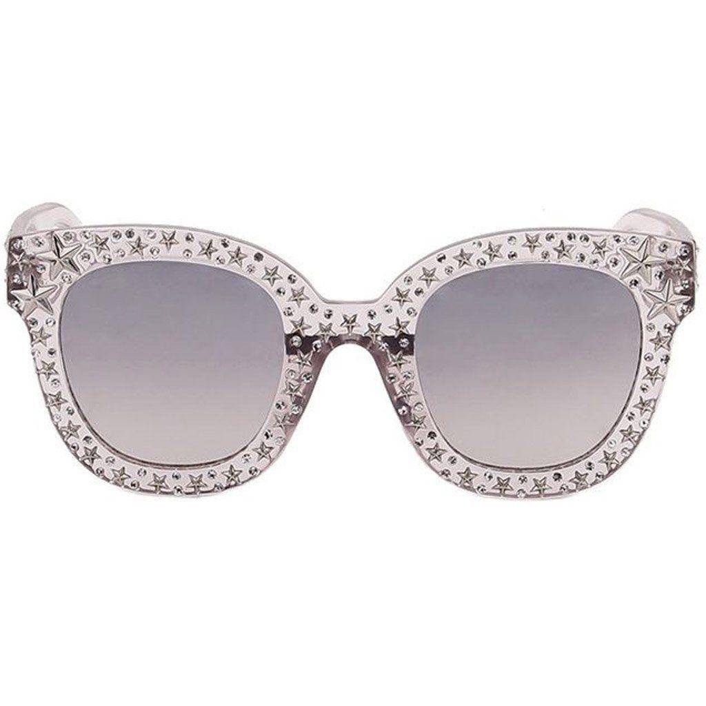Eleganti Occhiali da Sole Quadrati Oversize con Strass Bling per Moda Protezione UV