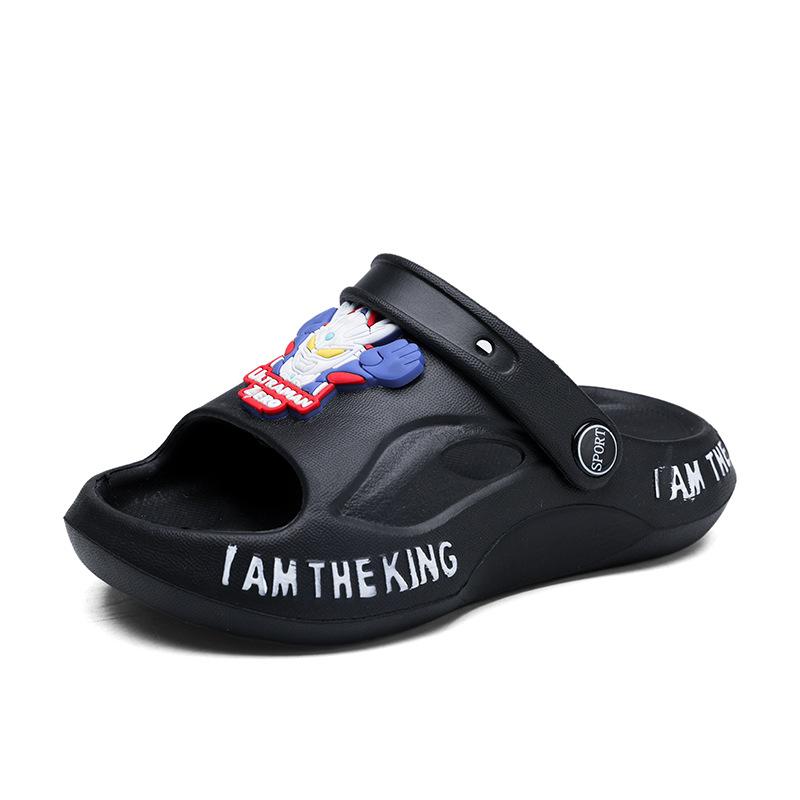 Ultraman Children's Slippers Summer Baby At Home Stepping On Shit Feeling Dual-purpose Sandals Bathroom Bath Non-slip Wear-resistant Sandals