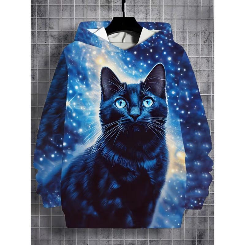 Children's Casual Cartoon Hooded Sweatshirt