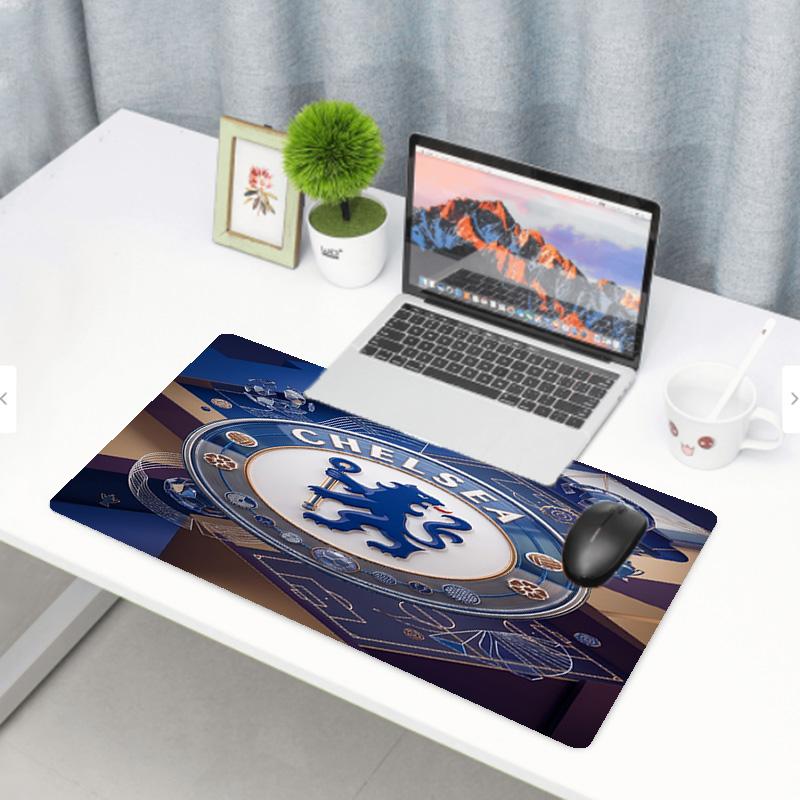 Chelsea Football Club Print Mouse Pad, Anti‑Slip Desktop keyboard Mat, for PC Laptop Gaming Working Daily Use, Cool Festival Surprise Gift