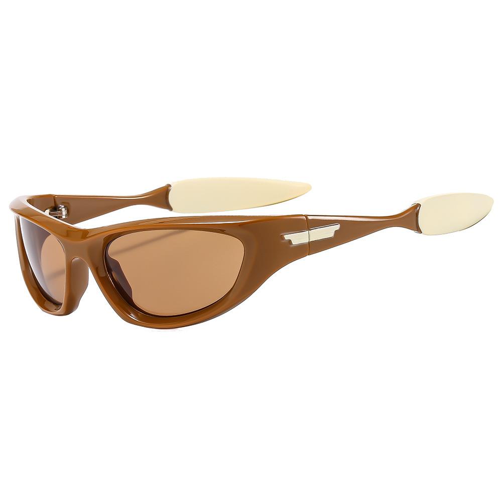Luxury Y2K Sunglasses Women Men Vintage Punk Mirror Shades Sport Riding Goggles UV400 Protection