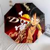 1 PC Automatic Folding Umbrella - Luffy D Pattern Portable Foldable Design With 8 Ribs Christmas Birthday Gifts