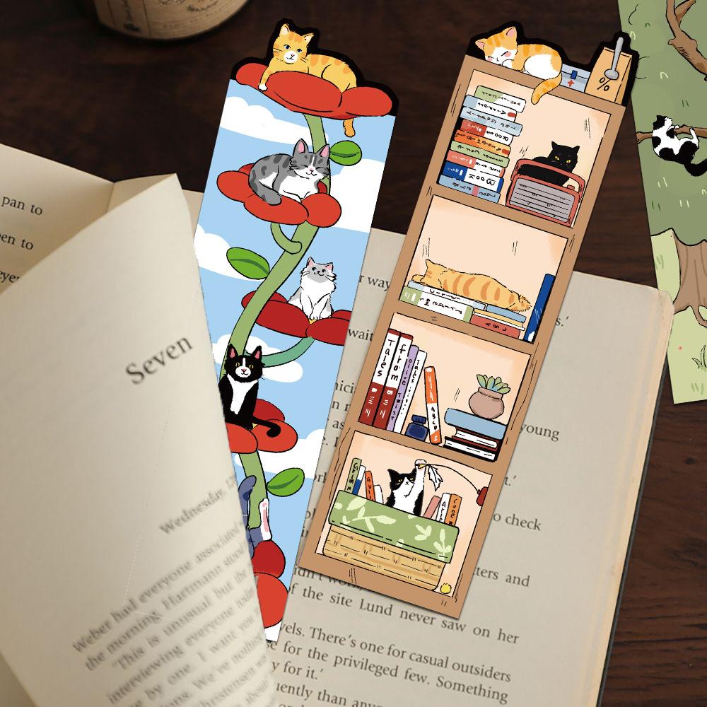 30Pcs/Set Funny Cat's Leisure Time Bookmarks Fashion Stationery School Office Supplies