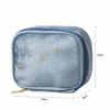 Multi-Use Portable Sparkling Star Makeup Bag Mini Size Square Shape Velvet Makeup Bag Makeup Pouch for Women