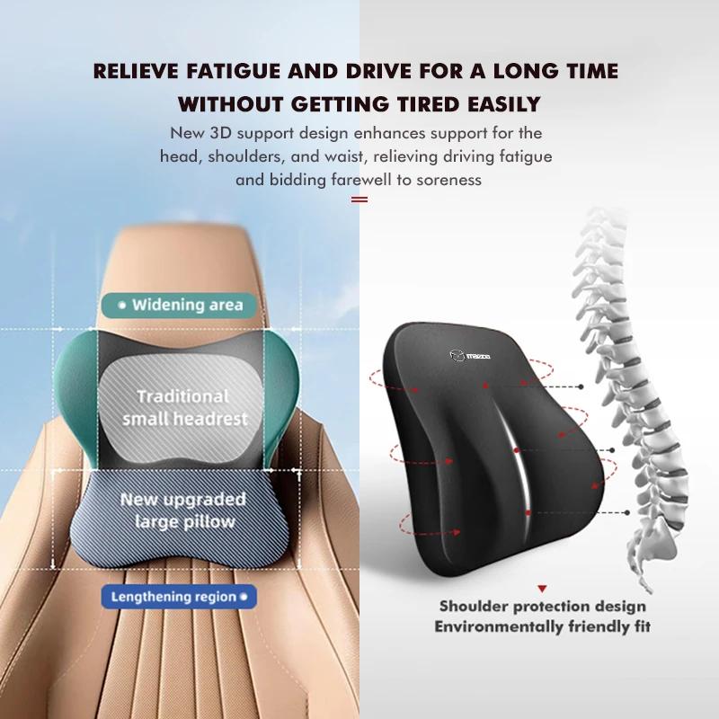 2025 Hot Car Headrest Lumbar Support Cushion Backrest Neck Pillow For Mazda Atenza Axela MX30 CX30 CX3 CX9 MX5 RX8 RX7