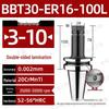CNC-Hochgeschwindigkeits-Doppelseitiger BBT30/40/50-ER20/25/32 Werkzeughalter mit Dynamischer Auswuchtung