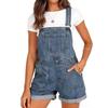 Denim Jumpsuit Mit Hoher Taille Und Verkürzten Hosen Für Lässigen Street Style