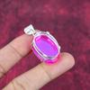Pink Mystic Topaz 925 Solid Sterling Silver Pendant, Handmade Gemstone Pendant Jewelry, Gifts For Wife Brand New Pendant