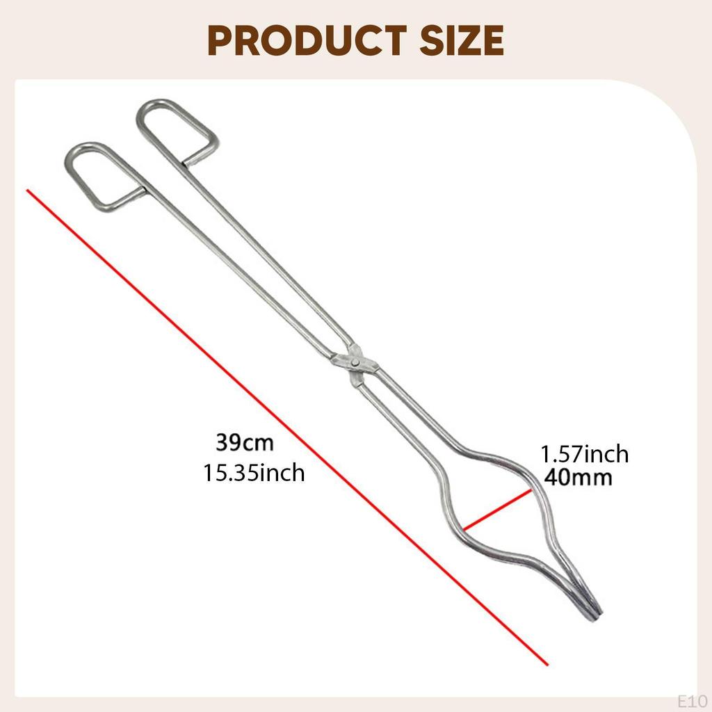 Crucible Tongs Melting Plier Holder Furnace Metalworking Tool for