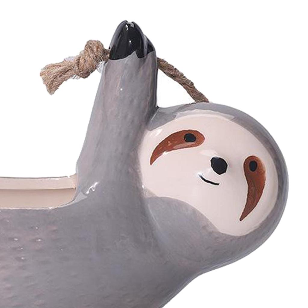 Hanging Flowerpot Succulent Pots Animal Plant Planters Sloth Plant Pots Small Planter Container Small Air Plants Flowerpot