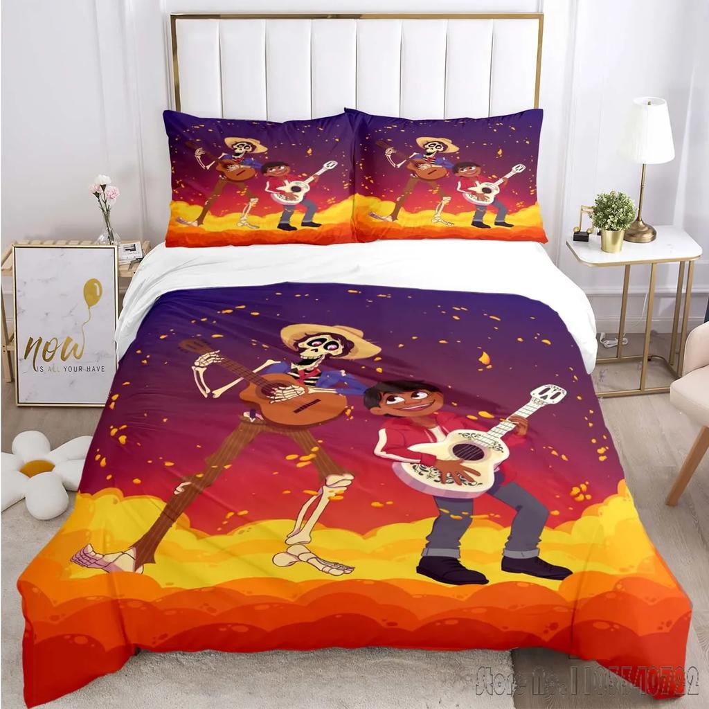 Wzór Coco Miguel Zestaw Poszewki na Kołdrę HD Poszwa na Kołdrę dla Dzieci Zestawy Pościeli Pościel Dekoracja Sypialni